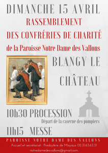 Affiche du rassemblement à Blangy le Château des confréries de charité 