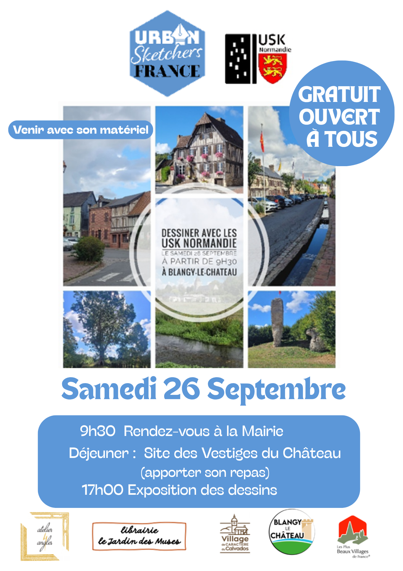 🎨 Urban Sketchers à Blangy-le-Château
